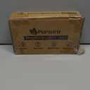 Pursura Bathroom Vanity Tray for Toiletries Makeup Perfume Candle Toilet Tank, Kitchen Tray for Soap Dispenser Spice Salt, Small Tray for Countertop Decor Coffee Nightstand 7.9”x4.4” Brown-Black