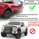 F150 Mud Flaps for Ford F-150 2021-2025 (Excludes Raptor Models) All Weather Mudflaps Splash Guards for Trucks/Front Rear 4pc Set/No Need to Drill Holes/Only Fit No Fender Flares' Model