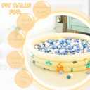Realhaha Ball Pit Balls 50 100 200 500, Star Shapes for Babies Kids Playpen Plastic Balls for Babies Ball Pool Puppy Playballs