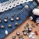 uxcell 200Pcs 10mm Silver Round Dome Studs Metal Claw Beads Nailhead Rivets Spike Studs Spots Punk Rock DIY for Leather Craft Clothes Belt Bag Shoes Bracelet Accessories