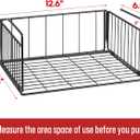 SUFAUY 2-Pack Under Shelf Basket, Under Cabinet Storage Hanging Shelf for Pantry Closet, Black