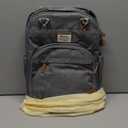 RUVALINO Diaper Bag Backpack-Multifunction Travel Baby Diaper Bag with Changing Pad, Insulated Bottle Holders & Pacifier Case, Large Capacity, Waterproof, Gray