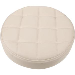 PRETYZOOM Round Stool Modern Bar Stool Cushion Dia.12.6 Replacement Seat Accessory Chair Seating Part for Wholesale Supplies, Kitchen, Dining Cushions, PU, White (32.00X32.00X7.50CM)