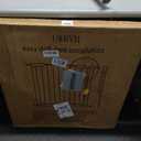 Safety Gate for Stairs & Doorways, Auto-Close Baby Gate or Dog Gate Pressure Mount No Drilling, 30" Tall All Metal Frame with Dual Locking System (White, 30" Tall 29"-33" Wide)