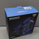 BENGOO G9000 Stereo Gaming Headset for PS4 PC Xbox One PS5 Controller, Noise Cancelling Over Ear Headphones with Mic, LED Light, 7.1 Surround Sound, Soft Memory Earmuffs for Nintendo Xbox Series X|S (Blue)