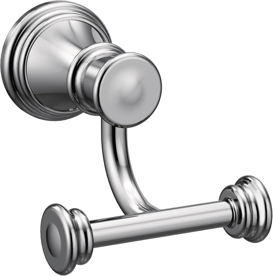 Moen YB6403CH Belfield Double Robe Hook, Chrome