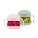 Ubbi Tweat Snack Containers for Kids & Toddlers, BPA-Free Tritan Spill-Proof Toddler Snack Cups, Portable Travel Food Storage, Summer Essentials for Kids, Sage Green & Blush Pink