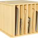 7 Tier Wooden Tray Dividers for Cabinets Cookie Sheet Organizer for Pot, Pans, Baking Tray Organizer for Kitchen Documents Storage(14" W x 16.5" H x 15.2" D)