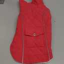 Malier Dog Winter Coat, Large, Red - Windproof, Extra Warm, Reflective Clothes for Large Dogs and Puppy