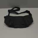 Crossbody Sling Bag for Women Men Trendy, Crescent Bag with Adjustable Strap, 2 Zippers Lightweight (Black)