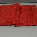 MIULEE Pack of 2 Christmas Decorative Burlap Linen Throw Pillow Covers Modern Farmhouse Pillowcase Rustic Woven Textured Cushion Cover for Sofa Couch Bed 16x16 Inch Christmas Red