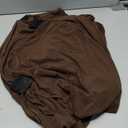 Fhberni 2 Pack 32x43 Inch Brown Cocktail Tablecloth Spandex Round Fitted Table Cover for Wedding Banquet Event Party