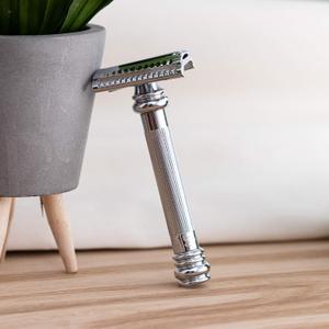 MERKUR 39C Double Edge Safety Razor, Slant Bar Design- Long Handle, Made in Germany