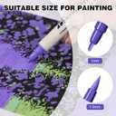 36 Colors Acrylic Paint Pens With Gold and Siliver Mettallic Color, Dual Tip Brush and Fine, Acrylic Markers for Rock Painting, Wood, Canvas, Fabric, Paper, DIY Crafts Making Art Supply