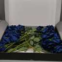 20PCS Artificial Dusty Blue Roses, 3.9'' Silk Flower Head Fake Blue Rose with Long Stems, Realistic Faux Roses Bouquet for Mother's Day DIY Wedding Home Party Office Decoration