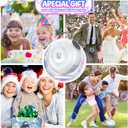 Bubble Machine, Automatic Bubble Blower for Kids Toddlers, 8000+ Bubbles Per Minute, 90 200 Oscillating Electric Plug-in or Batteries Bubble Maker Toys for Outdoor Birthday Party - White