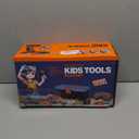 Kids Tool Set  Zealous 48 pcs Toddler Tool Set with Tool Box & Electronic Toy Drill, Pretend Play Kids Toys, Toy Construction Tools for Kids Ages 3,4,5,6,7,8 Years Old (A-Orange)