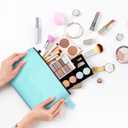 Saintrygo 30 Pcs Canvas Makeup Bags Bulk,8.7 X 5 X 1.8 Inch,Novel