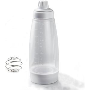 Pancake Batter Dispenser with Blender Balls,33.8 Oz Silicone Squeeze Pancake Mixer, Kitchen Pancake Batter Dispenser Bottle Baking Tool for Cupcakes, Crepes, Waffle, Muffins,Qatayef,Cupcakes