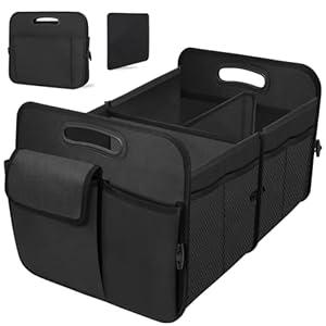 Organizer, Collapsible Waterproof Multi-Functional car Trunk Grocery Organizer Storage for SUVs & Sedans, Car Accessories for Women/Men