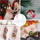 30pcs Sublimation Ornament Blanks, 3 inch Round MDF Personalized Sublimation Blanks Pendants Double Side Christmas Tree Discs Hanging Ornaments DIY Crafts Gift Decoration