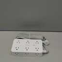 Extension Cord 15 Ft, HANYCONY Power Strip Surge Protector 12 Outlets 4 USB Ports (2 USB C), Large Desk Power Strip with Long Cord, Flat Plug, Wall Mount for Office Home College Dorm Room Essentials (White)