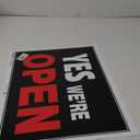 840046 15 x 19 in. Red & Black Plastic Yes were Open & Sorry were Closed Sign - 6 Piece 66