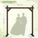 AXHJ 7.48FT Wooden Wedding Arches, Square Wood Arch for Ceremony, Wedding Arbor Backdrop Stand for Proposal Wedding Party Scene Birthday Party Garden Outdoor Indoor Rustic Decorations