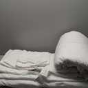 HOMBYS 3 Piece Seersucker Oversized King 120x120, Breathable White Soft Lightweight Bedding Comforter Sets with Comforter for All Season