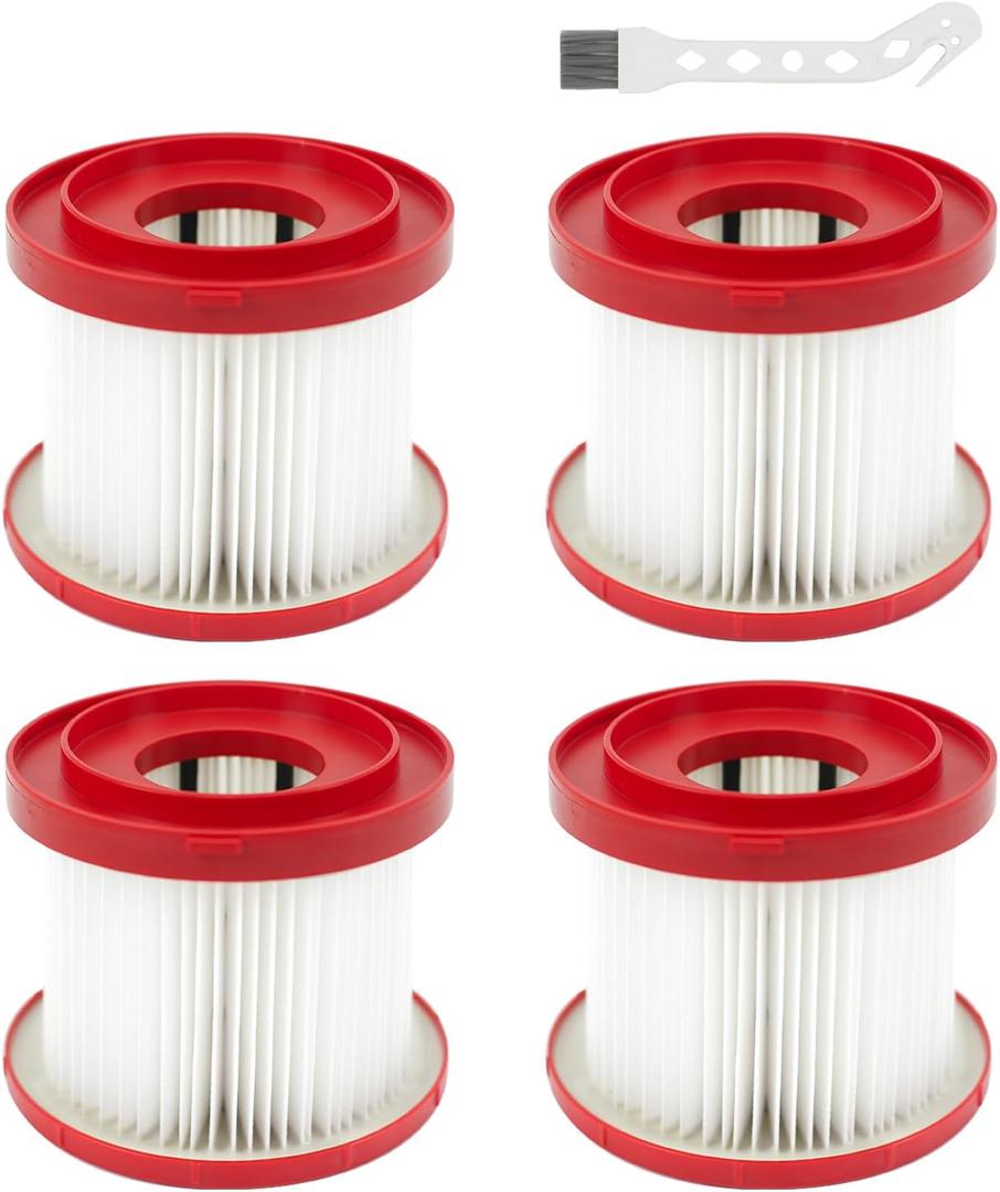 49-90-1900 Replacement Filter Compatible With Milwaukee Shop Vac Filter,m18 vacuum filter,0880-20,0780-20,4 pack