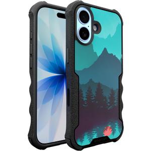 Smartish iPhone 17 MagSafe Case - Gripzilla Protective Magnetic Case for Men [Rugged + Tough] Military Grade Heavy Duty Grip Armor - Drop Tested for iPhone 17 - Moving Mountains