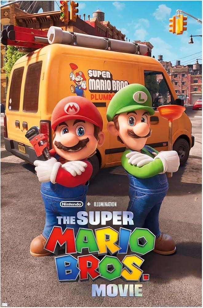 The Super Mario Bros. Poster 2023 Movie Posters Prints Bedroom Decor Silk Canvas for Wall Art Print Gift Home Decor Unframe Poster 22x34inch, Pack of 3