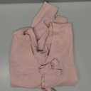 Saodimallsu Women's Bow Sweater Cropped V Neck Long Sleeve Fall Cozy Knit Loose Trendy Pullover Sweaters (Small, Pink)