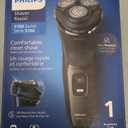 Philips Shaver for Men Series 3000 Rechargeable Wet/Dry Mens Electric Shavers Electric Razor for Men- Modern Steel Metallic