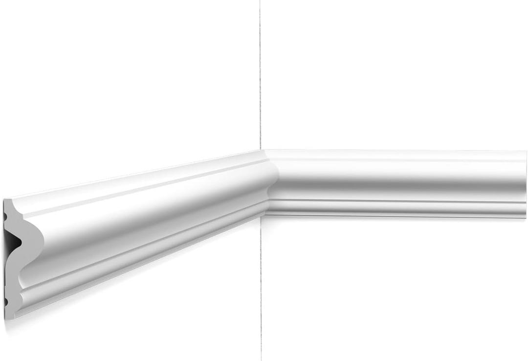 Orac Decor | Duropolymer High Density Polyurethane Panel/Chair Rail/Wainscot Moulding | Primed White | 5" H x 78" Long | Pack of 10