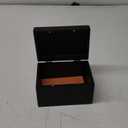 DRASTAR Index Card Holder 3x5, Wooden Index Card Organizer Box with 45 Index Card Dividers, Flashcard Notecard Holders for Home Office, Black