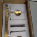 Modern Vanity Light 4-Lights Modern Gold Brushed Brass Finish Crystal Wall Light Bathroom Vanity Light Fixtures