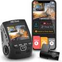 Rexing V1P 4K Car Dash Cam 2.4" LCD 2160p Front + 1080p Rear Wi-Fi 170 Wide Angle Dual Channel with Rear Cam, G-Sensor, WDR, Loop Recording Mobile App Supercapacitor