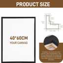 Canvas Floating Frame, Canvas Frame 0.75 inches deep Floater for Canvas Panel Oil Painting Wall Art Prints (Black, 15.7x23.6)