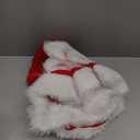 Green Monster Santa Claus Costume Set for Adults, 7PCS Christmas Santa Outfit Suit, Xmas Halloween Cosplay Costumes