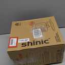 Shinic Garage Heaters for Indoor Use, Metal Portable Space Heater with Thermostat, Greenhouse heater, Adjustable Head, Tubular Stand, Padded Handle, and Wide Base for Stability