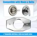 A502-26 One-Hole Remodel Cover Plate for Moen and delta shower valve plate