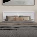 AFI, Sophia Adjustable Modern Queen Wood Headboard, White