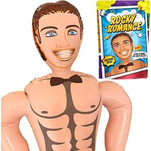 Inflatable Party Doll Display Figure with Sash – 59 Inch Life Size Blow Up Event Prop for Bachelorette Parties & Celebrations – Funny Male Character for Photo Booths