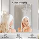 USHOWER 1-Pack Frameless Bathroom Mirrors for Over Sink, 24x36 Inch Rectangular Bathroom Mirrors with Rounded Corner, Shatterproof Mirror for Vanity, Bedroom, Entryway Upgraded & Remodel