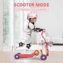 QDRAGON 5 in 1 Walker for Baby Girl, Baby Push Walkers, Assemble as Scooter/Motorbike/Activity Center/Detachable Panel, Walking Toys for Infants 6-12 Months, Red