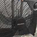 PELONIS 20 Inch Box Fan for Bedroom 3 Speeds, 25ft/s, Floor Fan, Window Fan, Table Fan, Desktop Fan with Superior Air Throw (2295 CFM), Lightweight, 5 Blades, suitable for Office, Living Room, Garage