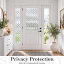 Sunbaby Reeded Glass Window Privacy Film, Frosted Static Cling, 17.5"x78.7"