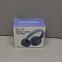 AILIHEN C8 Headphones Wired, On-Ear Headphones with Microphone and Volume Control, Corded 3.5mm Headset for Boys Girl School Smartphones Chromebook Laptop Computer Tablets Airplane Travel (Indigo) (Medium)