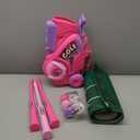 Liberry Toddler Golf Set for 1 2 3 4 Years Old, Upgraded Kids Golf Cart with Unique Shoulder Strap Design, Indoor and Outdoor Golf Toys for Boys Girls (Pink)